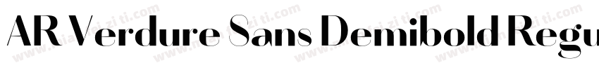 AR Verdure Sans Demibold Regular字体转换